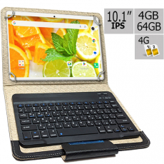Планшет - телефон Adronix S 464 LTE Gold IPS 10.1'' 4GB/64GB + Чехол с Bluetooth клавиатурой