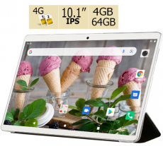 Планшет - телефон  Adronix S 464 LTE Gold IPS 10.1''  4GB/64GB  + Чехол-книжка