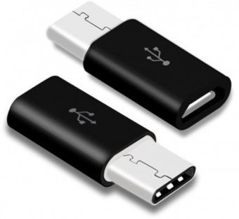 Переходник MicroUSB на Type-C - Black