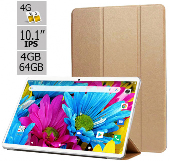 Планшет - телефон  Hoozo S 464 LTE Pink 4GB/64GB  IPS 10.1''  + Чехол-книжка