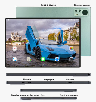Планшет-ноутбук Hoozo LTE Tab332 Green 3/32 DUAL SIM 10.1" IPS