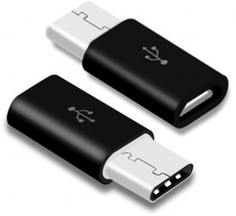 MicroUSB на Type-C - Black переходник
